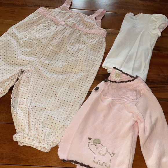 Carter’s 9 Months Romper 3-piece Matching Set - Picture 5 of 7